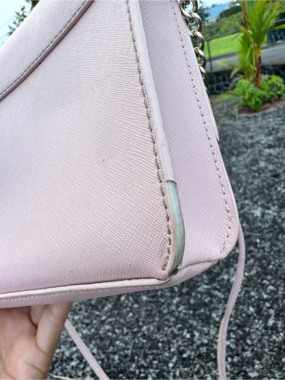 Kate Spade New York Pink Bow Crossbody Shoulder Bag Fair Condition - Picture 7 of 14